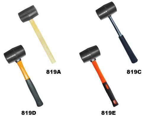 Rubber mallet hammer