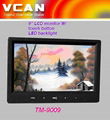 9'' LCD monitor W/ touch butto