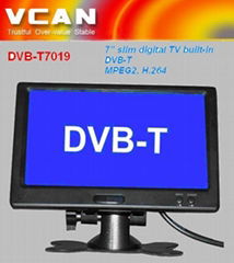 7'' slim digital TV built-in DVB-T