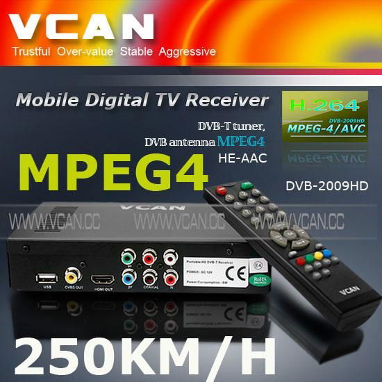 Car HD DVB-T receiver With MPEG4 2