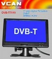 7'' slim digital TV built-in DVB-T 2