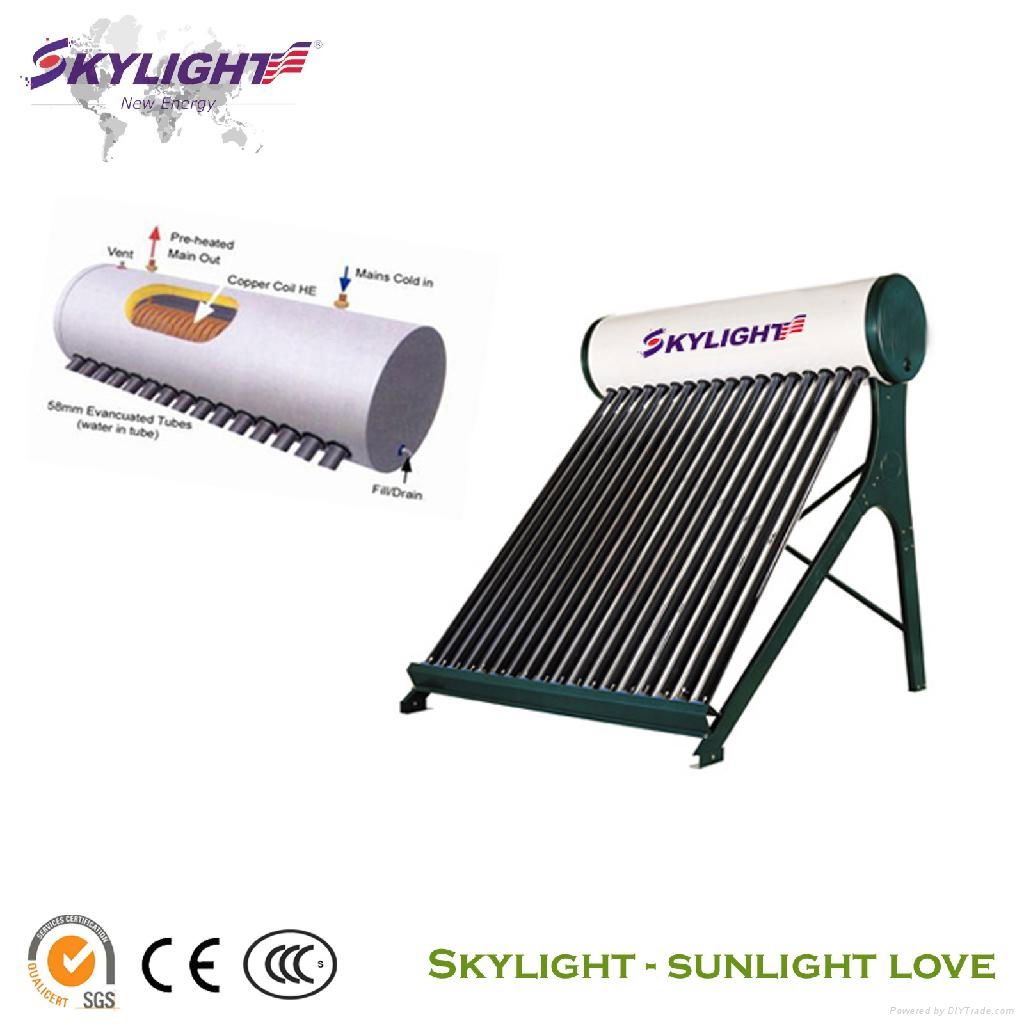 Solar Water Heater with Copper Coil 3