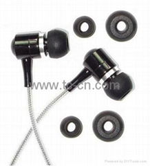 Metallic stereo MP3 earphones