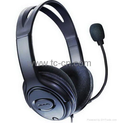 Over head headphones for computer 3