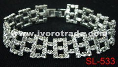 Rhinestone bracelet, bridal bracelet SL-533