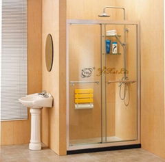 Double sliding doors shower screen QJ42