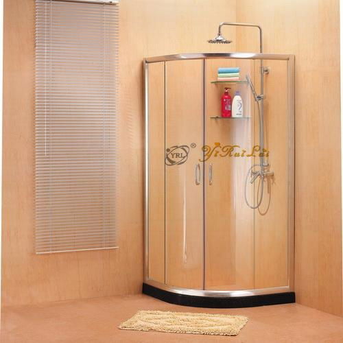 Tempered glass sliding shower enclosure QI22