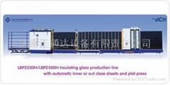 Vertical insulating glass production line