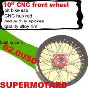 pit bike parts 10" cnc front wheel