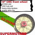pit bike parts 10" cnc front wheel