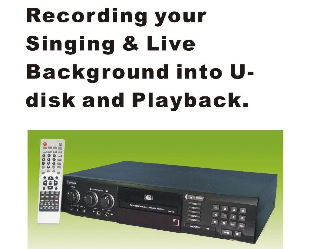 Multi-Format Karaoke Machine with SD / USB Reader + Recording 2