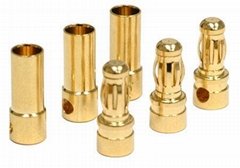 Gold Plated Bullet Connectors   RC connector