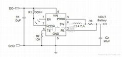 單節鋰電充電1.8A充電芯片GS1412