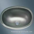 Oval Single bowl Stainless Steel Sink for RV