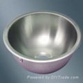 Round Single Bowl Stainless Steel Sink