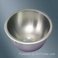 Round Single Bowl Stainless Steel Sink