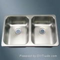 Equal Double Bowl Stainless Steel Sink