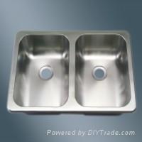 Equal Double Bowl Stainless Steel Sink for RV