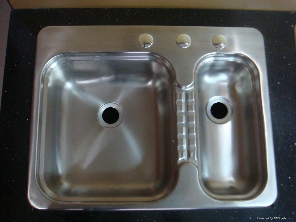 Double_Bowl_Stainless_Steel_Sink_for_RV