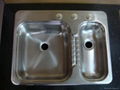 Double Bowl Stainless Steel Sink for RV 1