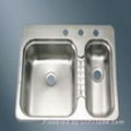 Double Bowl Stainless Steel Sink for RV 2