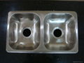 Equal Double Bowl Stainless Steel Sink