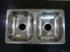 Equal Double Bowl Stainless Steel Sink for RV