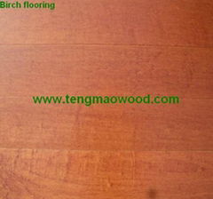 Birch engineered flooring