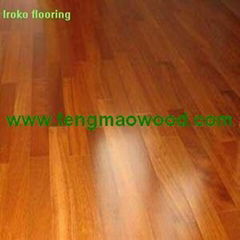 Iroko engineered flooring