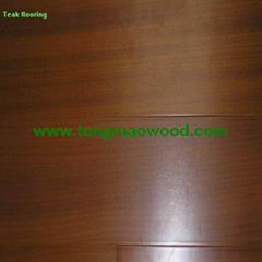 Teak engineered flooring