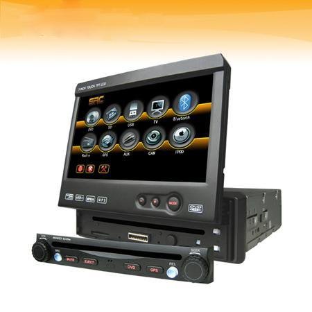 One Din Car DVD with 7inch TFT LCD,with Bluetooth