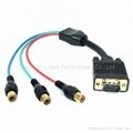 3RCA TO VGA15（M）  CABLE