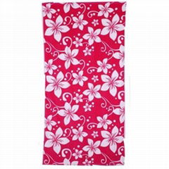 reactive print beach towel