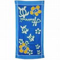 reactive print beach towel