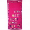 reactive print beach towel