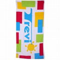 reactive print beach towel 1