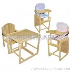 wooden high chair 2