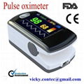 Color display  fingertip pulse oximeter with USB and Software  CE,FDA  1