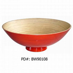 spun bamboo bowl