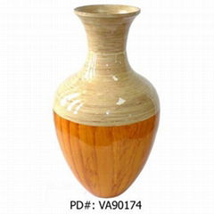 spun bamboo vase