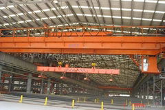 Overhead crane with Magnet