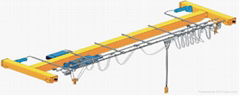 Low headroom single girder overhead crane