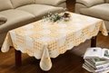 vinyl / PVC/ polyester tablecloth with flannel / nonwoven backing 2