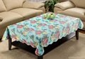 vinyl / PVC/ polyester tablecloth with flannel / nonwoven backing 4