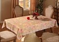 PVC tablecloth with lace edge 1