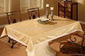 pvc printed golden tablecloth