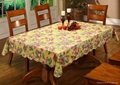 vinyl / PVC / polyester tablecloth with flannel/non-woven backing 4