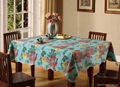 vinyl / PVC / polyester tablecloth with flannel/non-woven backing 5