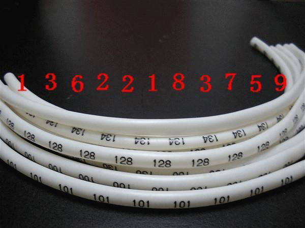供應出售供應機打號碼管，定製定做作配線用白色號碼管 2