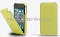 Newest flip leather case for iphone 4/4s